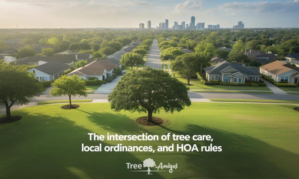 The Intersection of Tree Care, Local Ordinances, and HOA Rules